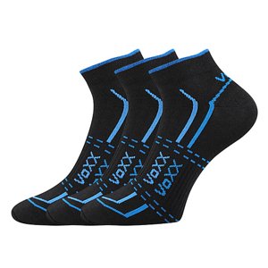 VOXX ponožky Rex 11 čierne 3 páry 35-38 EU 113573