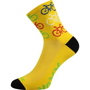 VOXX ponožky Ralf X bike/žltá 1 pár 35-38 EU 116835