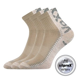 VOXX Revolt ponožky béžové 3 páry 43-46 102253