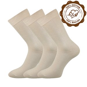 BOMA ponožky Blažej beige 3 páry 43-45 100225