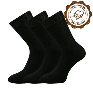 BOMA ponožky Blažej black 3 páry 41-42 100219