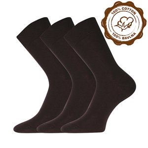 BOMA ponožky Blažej hnedé 3 páry 43-45 100228