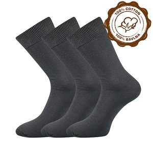 BOMA ponožky Blažej tmavosivé 3 páry 41-42 100223