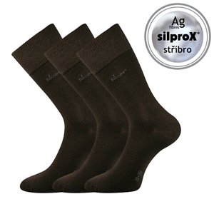 Ponožky LONKA Desilve hnedé 3 páry 47-50 100553
