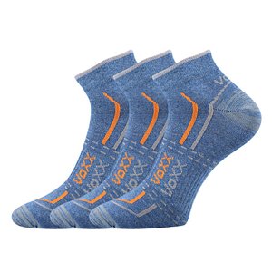 VOXX ponožky Rex 11 jeans melé 3 páry 47-50 113589