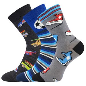 Ponožky BOMA 057-21-43 14/XIV mix A - chlapci 3 páry 30-34 119543