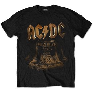 RockOff AC/DC UNISEX tričko s potlačou : BRASS BELLS - čierna Veľkosť: XL