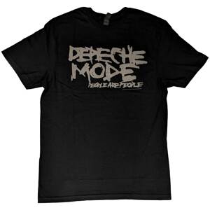 RockOff Depeche Mode Unisex bavlnené tričko : People are people - čierne Veľkosť: L