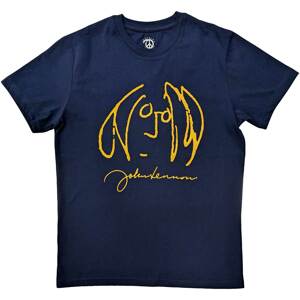 RockOff John Lennon unisex bavlnené tričko : SELF PORTRAIT - modré Veľkosť: XXL