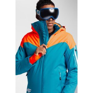 Pánska lyžiarska bunda KUMN152 – tyrkysová