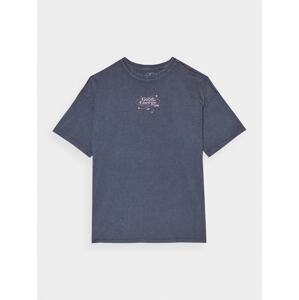 Dievčenské tričko s potlačou - šedé