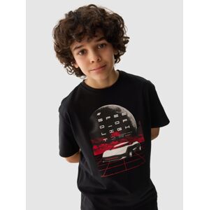 Chlapčenské tričko s potlačou - čierne