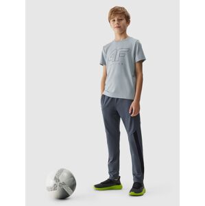 Chlapčenské rýchloschnúce športové nohavice - šedé