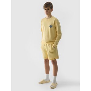 Chlapčenské teplákové šortky - žlté