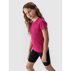 Dievčenské tričko bez potlače - ružové