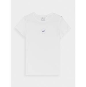 Dievčenské tričko z organickej bavlny - biele
