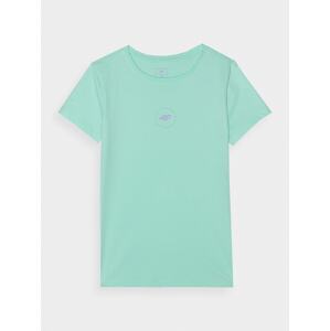 Dievčenské tričko z organickej bavlny - mäta