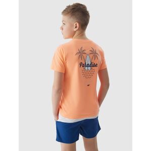 Chlapčenské tričko s potlačou - oranžové