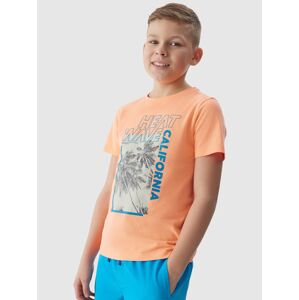 Chlapčenské tričko s potlačou - oranžové