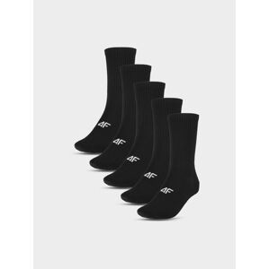 Dámske casual ponožky nad členok (5-pack) - čierne