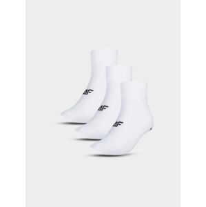 Pánske casual ponožky nad členok (3-pack) - biele