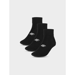 Pánske casual ponožky nad členok (3-pack) - čierne