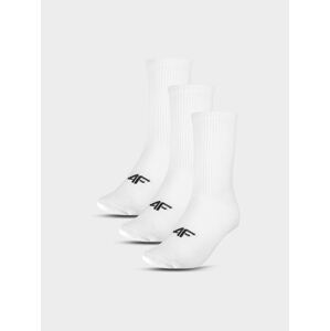 Pánske casual ponožky nad členok (3-pack) - biele