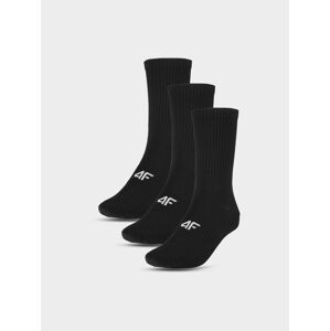 Pánske casual ponožky nad členok (3-pack) - čierne
