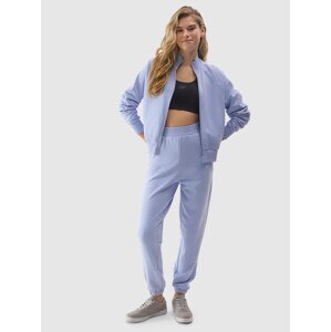 Dámske teplákové nohavice typu jogger z organickej bavlny - modré