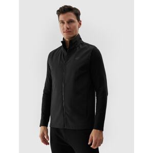 Pánska vetroodolná softshellová vesta s membránou 5000 - čierna