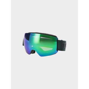 Unisex snowboardové okuliare s viacfarebným povrchom - zelené