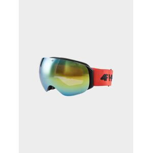 Unisex lyžiarske okuliare s viacfarebným povrchom a polarizáciou - oranžové
