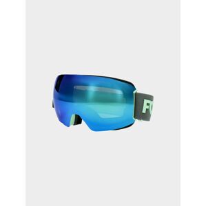 Dámske snowboardové okuliare s viacfarebným povrchom - kaki