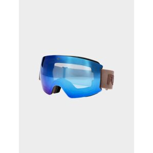 Dámske snowboardové okuliare s viacfarebným povrchom - béžové