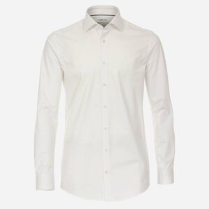 VENTI Biela Jersey flex košeľa, Slim fit Veľkosť: 43 (XL) VENTI