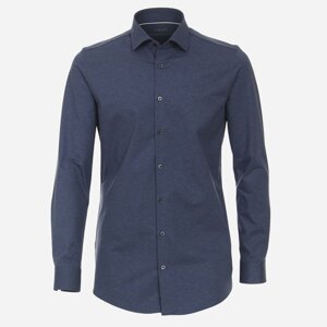 VENTI Modrá Jersey flex košeľa, Slim fit Veľkosť: 44 (XL) VENTI