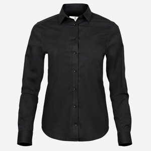 Tee Jays Luxury Stretch čierna dámska košeľa Veľkosť: L Tee Jays